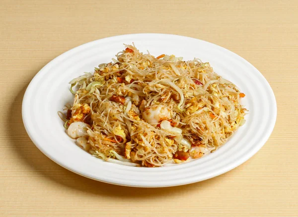 Xingzhour Bee Hoon Served Dish Isolated Background Top View Singapore — Φωτογραφία Αρχείου