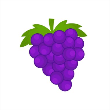 Üzüm vektörü beyaz üzerinde izole