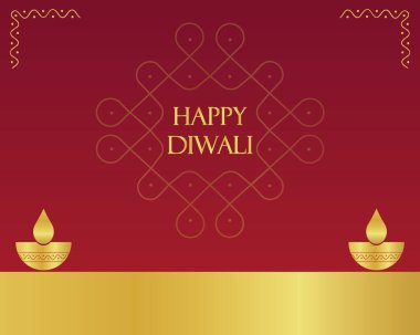 Boş alanla Mutlu Diwaliler.