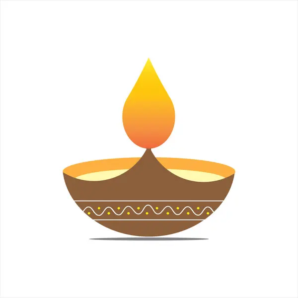 Geleneksel Lamba Deepam Diya simgesi