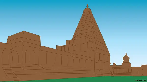 Thanjavur Brihadisvara Tapınağı, Periya kovil vektör çizimi