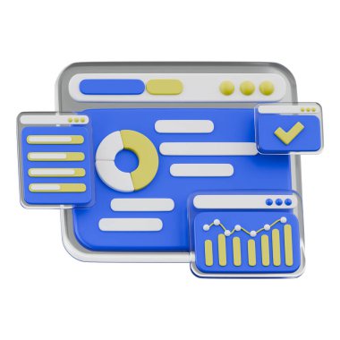 AR 'da etkileşimli iş analizleri için 3D yüzen grafik ve grafik sunumu