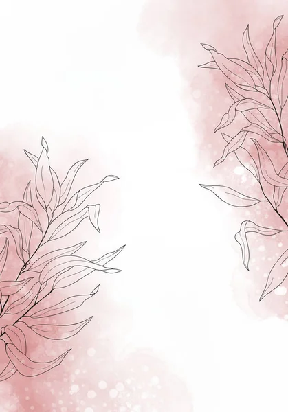 목가적 꽃무늬 미술의 — 스톡 사진