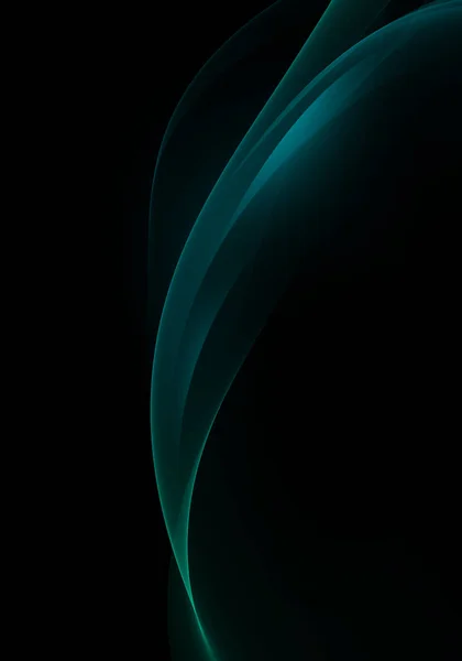 Abstract background waves. Emerald green and black abstract background for wallpaper oder business card
