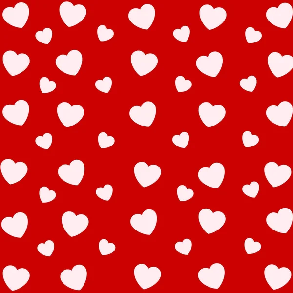 Corações Sem Costura Padrão Repetindo Fundo Amor Corações Dispersos Repetidos — Fotografia de Stock