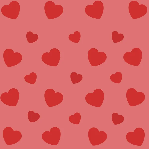Hearts Seamless Pattern Repeating Love Background Repeated Scattered Hearts Design — Fotografia de Stock