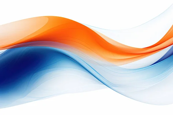 Abstract background waves. Orange and blue abstract background for wallpaper oder business card