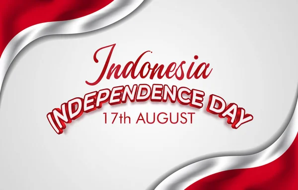 Día Independencia Indonesia Agosto Banner Con Diseño Abstracto Degradado Fondo Vectores de stock libres de derechos