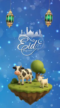 İslami süsleme ve soyut arkaplan tasarımı ile Mübarek hareketli video şablonu