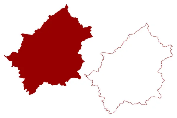 Carlisle Nicht Metropolbezirk Vereinigtes Königreich Großbritannien Und Nordirland Zeremonielle Grafschaft — Stockvektor