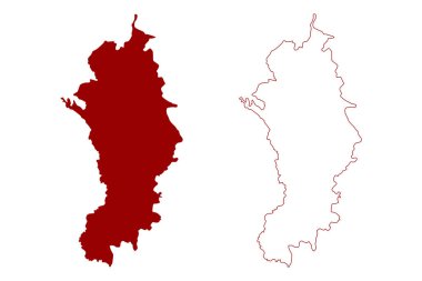 Derbyshire Dales Bölgesi (İngiltere Birleşik Krallığı ve Kuzey İrlanda, Derbyshire, İngiltere) harita çizimi, Batı Derbyshire haritası çizimi