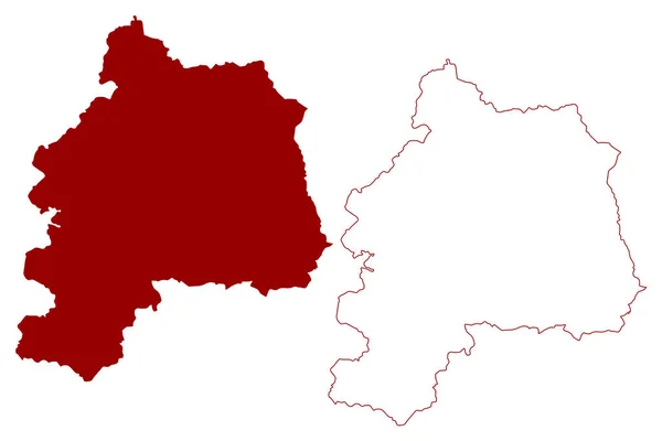 Amber Valley District Arrondissement Gouvernement Local Royaume Uni Grande Bretagne — Image vectorielle