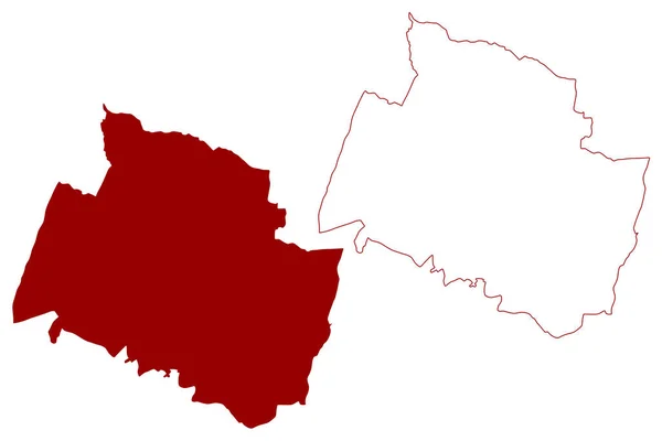 Cheltenham Town District Non Métropolitain Arrondissement Royaume Uni Grande Bretagne — Image vectorielle