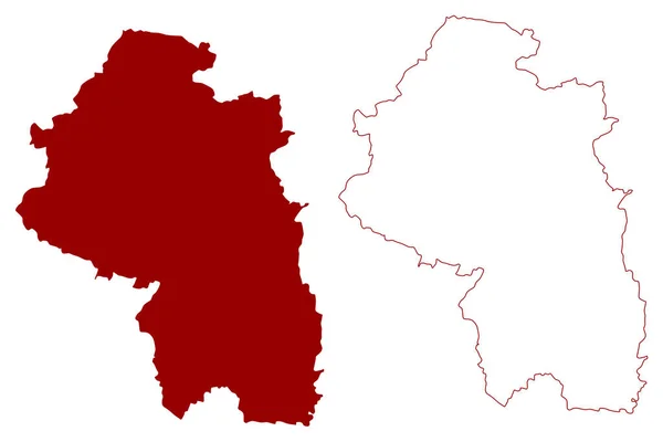 Winchester District Non Métropolitain Borough City Royaume Uni Grande Bretagne — Image vectorielle