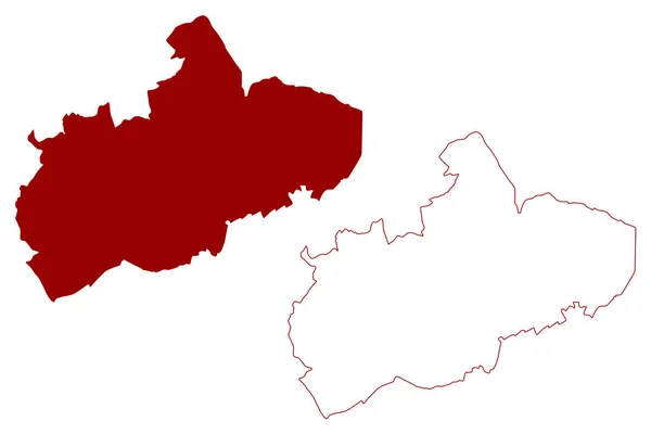 Hertsmere Non Metropolitan District Borough Велика Британія Північна Ірландія Церемоніальне — стоковий вектор