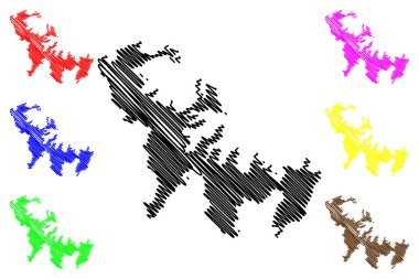 Kakeromajima Adası (Japonya, Doğu Asya, Japon takımadaları, Amami Adaları) harita vektör çizimi, Kakeroma-to harita çizimi