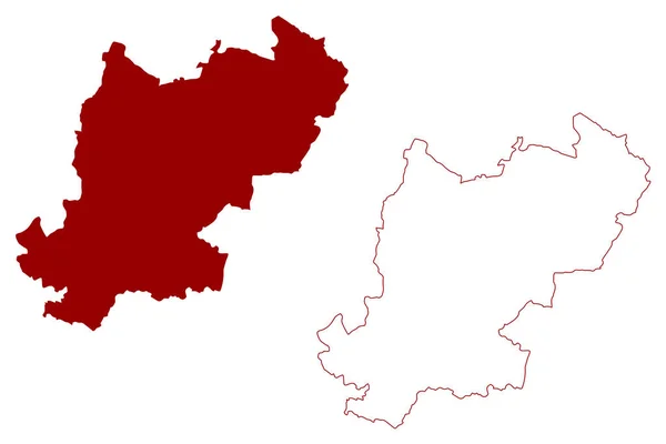 Tonbridge Malling District Non Métropolitain Royaume Uni Grande Bretagne Irlande — Image vectorielle