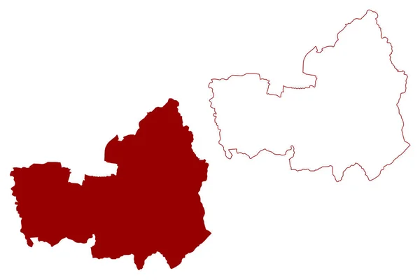 Chorley District Non Métropolitain Borough Royaume Uni Grande Bretagne Irlande — Image vectorielle