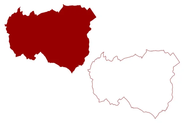 Burnley Non Metropolitan District Borough Vereinigtes Königreich Großbritannien Und Nordirland — Stockvektor