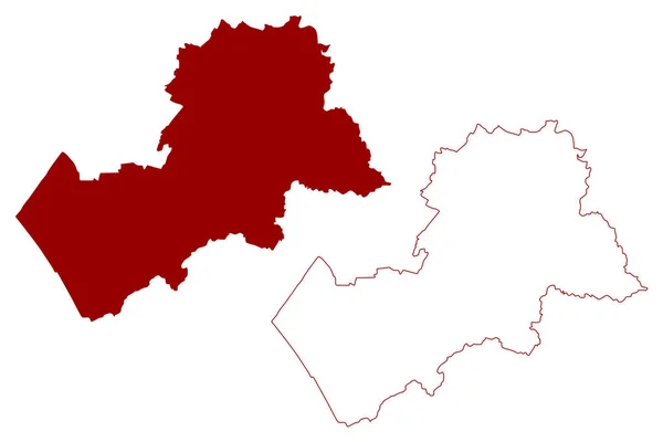 Harborough Non Metropolitní Okres Spojené Království Velké Británie Severního Irska — Stockový vektor