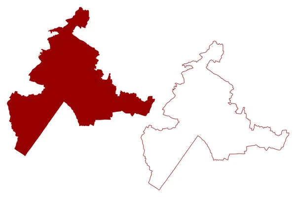 Blaby District Non Métropolitain Royaume Uni Grande Bretagne Irlande Nord — Image vectorielle