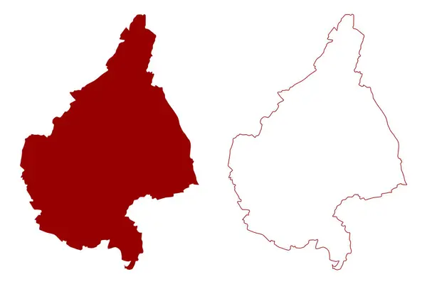 Melton District Non Métropolitain Borough Royaume Uni Grande Bretagne Irlande — Image vectorielle