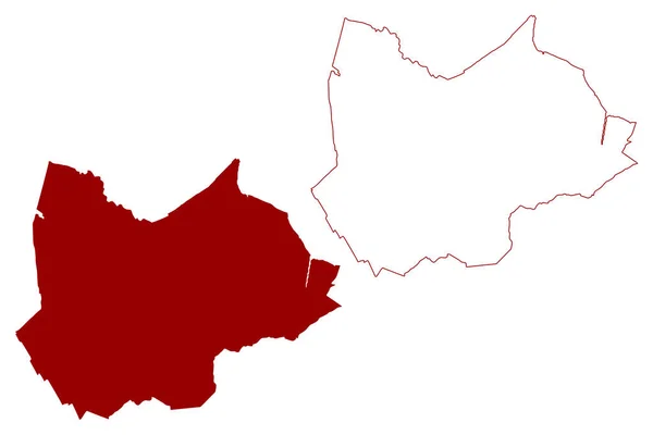 South Holland Distrik Non Metropolitan Kerajaan Bersatu Britania Raya Dan - Stok Vektor