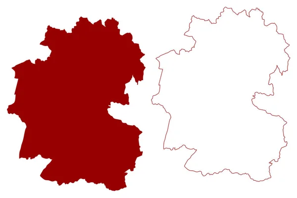 Breckland District Non Métropolitain Royaume Uni Grande Bretagne Irlande Nord — Image vectorielle