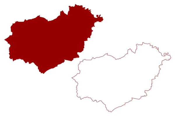 Richmondshire Non Metropolitan District Spojené Království Velké Británie Severního Irska — Stockový vektor