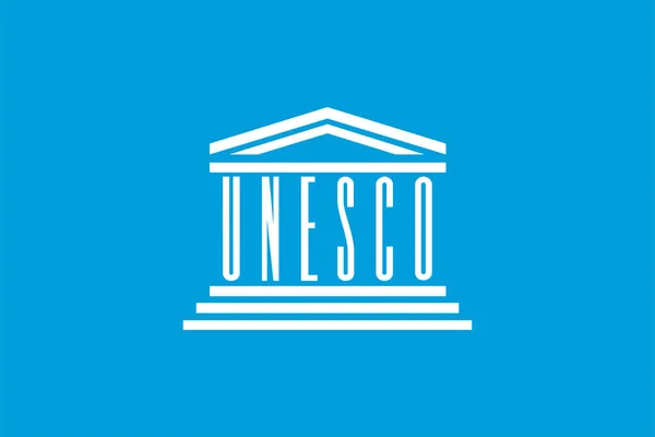 Bandeira Unesco Organização Das Nações Unidas Para Educação Ciência Cultura Gráficos De Vetores