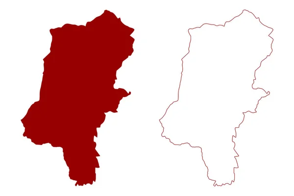 Cannock Chase Metropolitan Olmayan Bölge Ngiltere Birleşik Krallığı Kuzey Rlanda — Stok Vektör