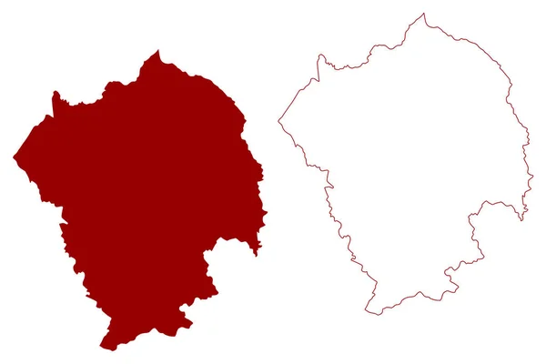 Staffordshire Moorlands Nicht Metropolbezirk Vereinigtes Königreich Großbritannien Und Nordirland Zeremonielle — Stockvektor