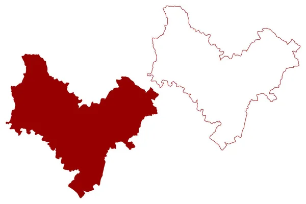 Stratford Avon Non Metropolitan District Сполучене Королівство Великої Британії Північної — стоковий вектор