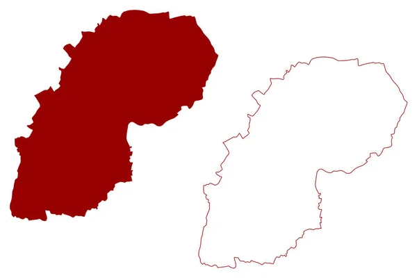 Redditch Non Metropolitan District Borough Vereinigtes Königreich Großbritannien Und Nordirland — Stockvektor