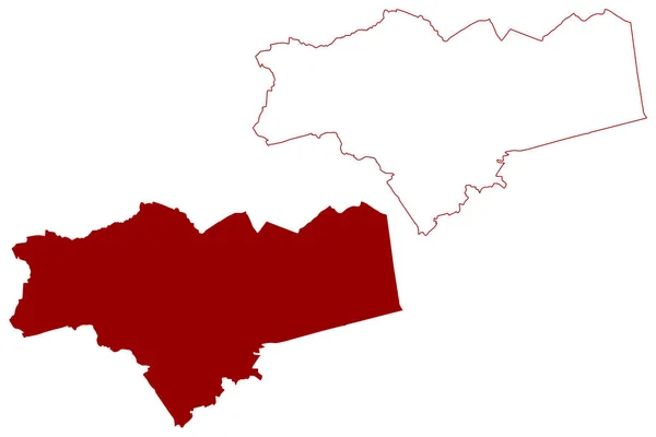 Peterborough City Unitary Authority United Kingdom Great Britain Northern Ireland — 图库矢量图片