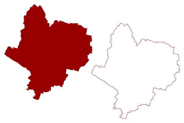 Leicester City Unitary Authority Area Royaume Uni Grande Bretagne Irlande — Image vectorielle
