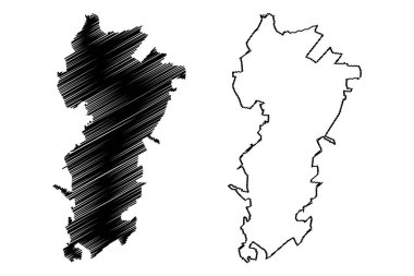 Cuencame Belediyesi (Estado Libre y Soberano de Durango, Meksika, Meksika) harita çizimi, çizim haritası