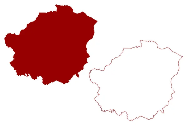 Borough Métropolitain Tameside Royaume Uni Grande Bretagne Irlande Nord Comté — Image vectorielle