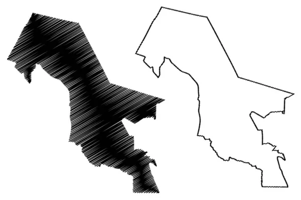 Muzquiz Municipalité État Libre Souverain Coahuila Zaragoza Mexique États Unis — Image vectorielle