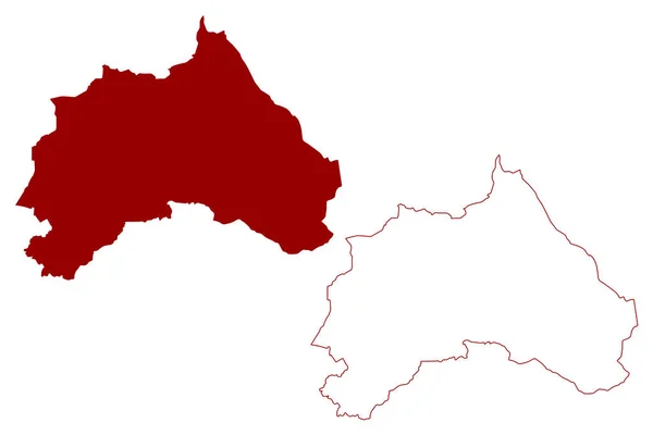 Oldham Metropolitan Borough Büyük Britanya Kuzey Rlanda Birleşik Krallığı Metropolitan — Stok Vektör
