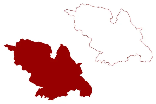 Ville Arrondissement Métropolitain Sheffield Royaume Uni Grande Bretagne Irlande Nord — Image vectorielle