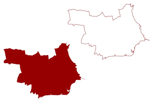 Metropolitan Borough North Tyneside Spojené Království Velké Británie Severního Irska — Stockový vektor