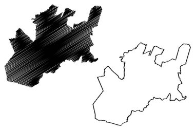 Copalillo municipality (Free and Sovereign State of Guerrero, Mexico, United Mexican States) map vector illustration, scribble sketch Copalillo map