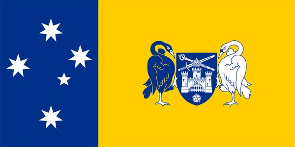 Σημαία Της Αυστραλίας Capital Territory Ομοσπονδιακή Επικράτεια Πρωτεύουσας Κοινοπολιτεία Της — Διανυσματικό Αρχείο
