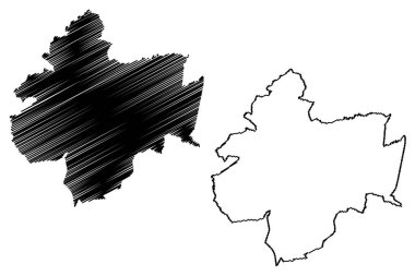 Leonardo Bravo belediyesi (Özgür ve Egemen Guerrero Eyaleti, Meksika, Meksika) harita vektör çizimi, çizim Leonardo Bravo haritası