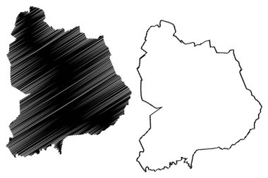 Quechultenango Totolapan belediyesi (Özgür ve Egemen Guerrero Eyaleti, Meksika, Meksika) harita vektör çizimi, çizim Quechultenango haritası