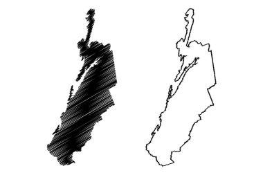 Pereiro belediyesi (Ceara State, Belediyeleri, Brezilya Federatif Cumhuriyeti) harita vektör çizimi, karalama çizimi Pereiro haritası