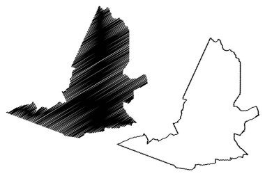 Conceicao do Coite municipality (Bahia state, Municipalities of Brazil, Federative Republic of Brazil) map vector illustration, scribble sketch Conceiao do Coite map