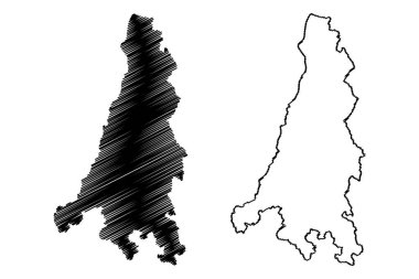 Brejetuba Belediyesi (Espirito Santo Eyaleti, Brezilya Belediyeleri, Brezilya Federatif Cumhuriyeti) harita vektör çizimi, karalama çizimi Brejetuba haritası