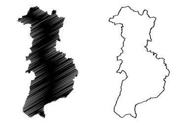 Ibirapitanga Belediyesi (Bahia Eyaleti, Brezilya Belediyeleri, Brezilya Federatif Cumhuriyeti) harita vektör çizimi, karalama çizimi Ibirapitanga haritası